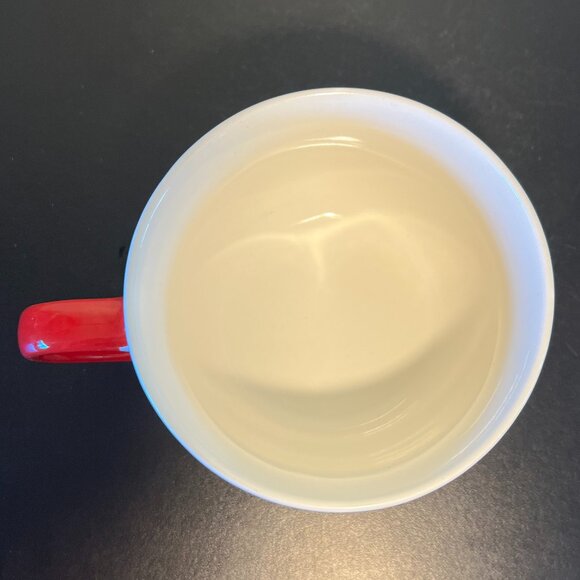 MSRF DESIGN STUDIO Embossed Red Cable Knit Sweater Textured Ceramic Mug / Bowl - Picture 10 of 13